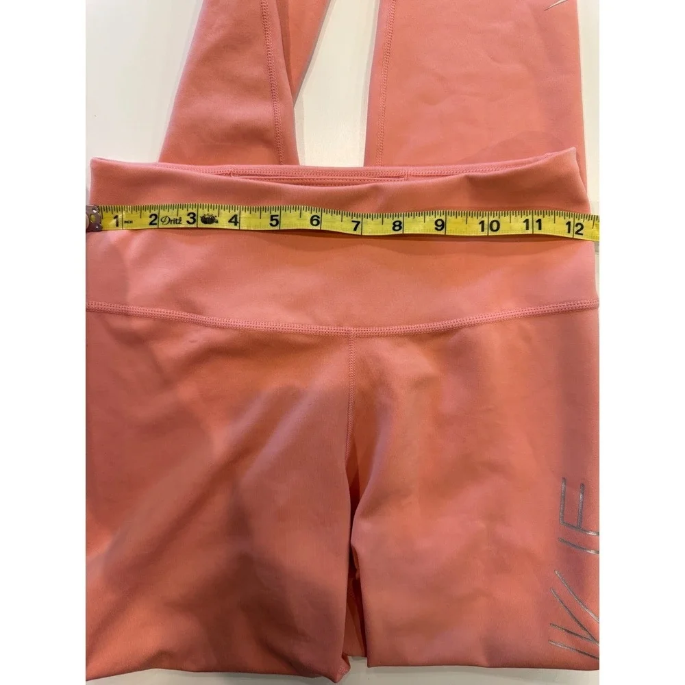 Nike Dri-FIT Womens High Waisted Graphic‎ Leggings Coral Pink 44559-671487 S